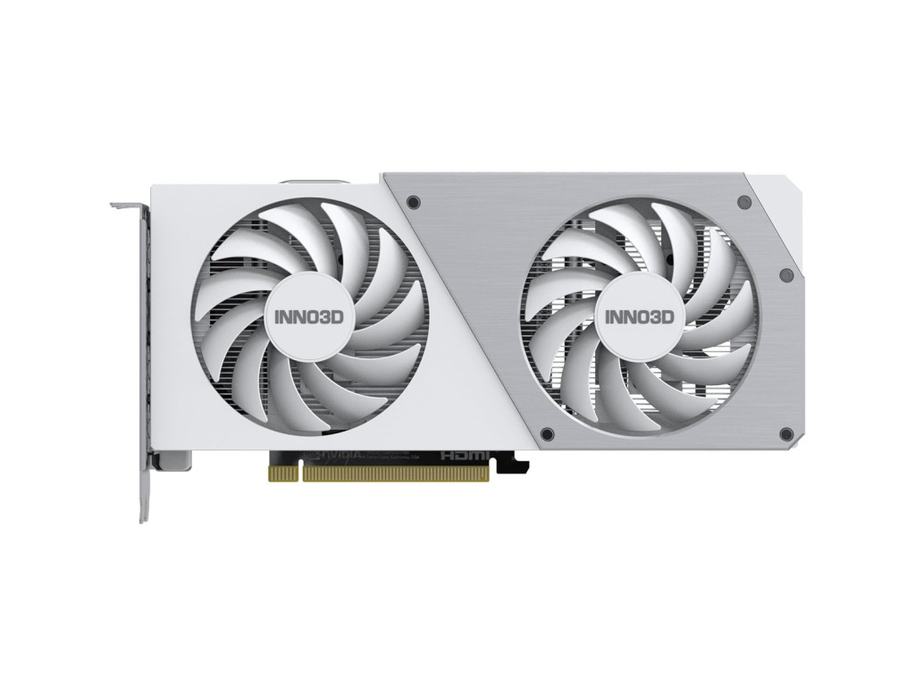 INNO3D GeForce RTX 4060 Twin X2 OC White 8GB Graphics Card, N40602-08D6X-173051W INNO3D GeForce RTX 4060 Twin X2 OC White 8GB Graphics Card, N40602-08D6X-173051W
