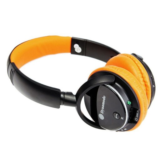Dynamode DH-01BT-ORG Bluetooth Headphones Ideal for Smartphones and Tablets - ORANGE