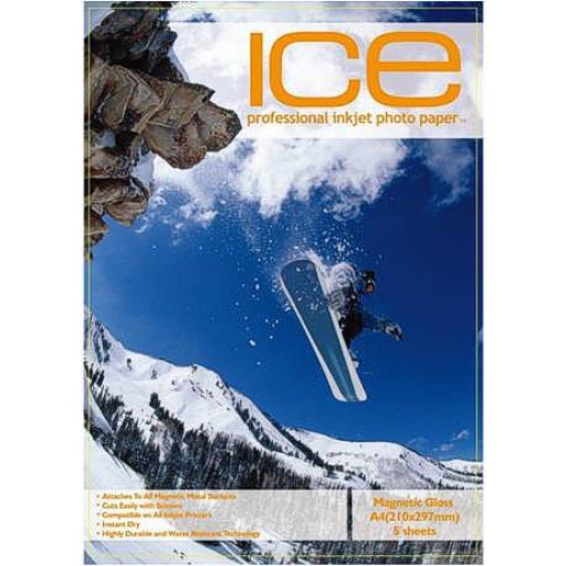 ICE A4 690GSM MAGNETIC GLOSS Photo Paper - 5 Sheet Pack 