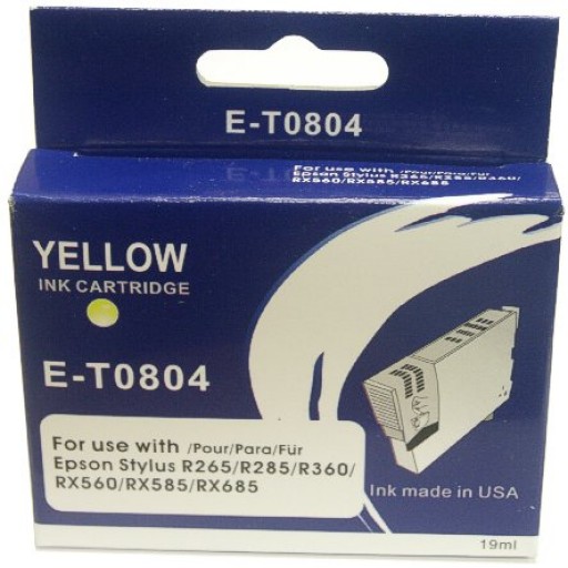 Epson E-T0804 Compatible Ink Cartridge - YELLOW