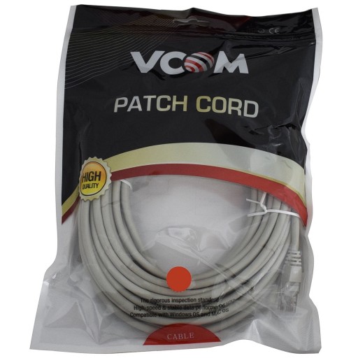 VCOM CAT5e - 5 Metre Straight Wired Network Cable, RJ45 - Retail