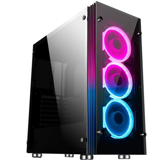 Game Max Eclipse RGB Midi Gaming Case With Tempered Glass Side Panel
