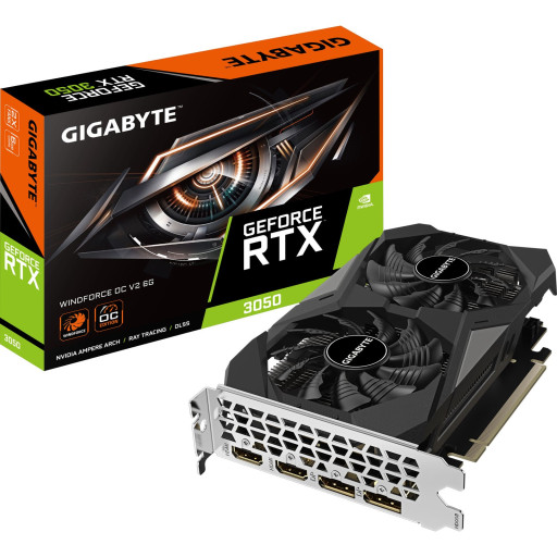Gigabyte NVIDIA GeForce RTX 3050 6GB WINDFORCE OC V2 Ampere Graphics Card