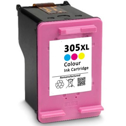 High Capacity Remanufactured Hewlett Packard 305XL TRI-COLOUR Cartridge