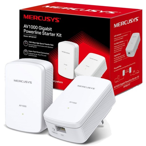 Mercusys MP500 KIT AV1000 Gigabit Powerline Network Starter Kit