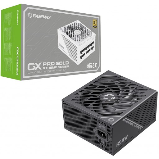 GameMax GX-850W Pro 80 Plus Gold PSU Modular ATX 3.0 PCIe 5.0 850W Power Supply - Black