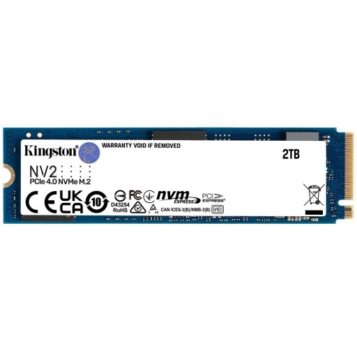 Kingston NV2 2TB High Performance PCIe 4.0 x4 M.2 PCIe NVMe SSD