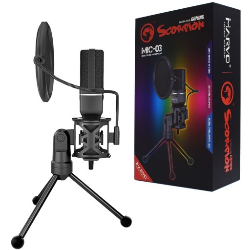 Marvo Scorpion MIC-03 Gaming and Streaming Omnidirectional Microphone