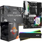 AMD Ryzen Upgrade Bundle: Ryzen 5 5500 Six Core CPU, Asrock B450 Steel Legend Motherboard & Adata Spectrix RGB DDR4 16GB 3600MHz (2x8GB)