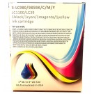 Ink - Compatible Brother B-980 Quad Pack Black, Cyan, Magenta, Yellow Ink Cartridges