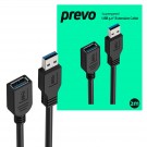Prevo USB 3.0 A (M) to USB 3.0 A (F) Extension Cable - 2.0m