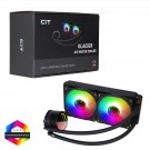 CiT Pro Glacier 240 mm ARGB AIO Intel / AMD CPU Liquid - Water Cooler - Black