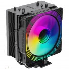 GameMax Ice Force Black CPU Cooler With 120mm PWM ARGB Infinity Fan 4 x 6mm Heat Pipes TDP 200W