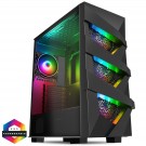 GameMax Vengeance Gaming Case 4 x 120mm ARGB Fans, Tempered Glass Side Window
