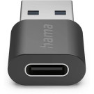 Hama USB 3.2 Gen 2 Adapter, USB A Male to USB C Female