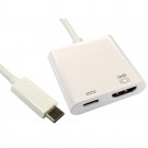 NEWlink 15cm Leaded USB Type-C to HDMI Adapter with PD (Power Delivery) Function - 4K