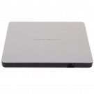 Hitachi - LG GP60NS60 Super Multi Portable USB 2.0 Slimline DVD External Rewriter - Silver