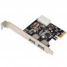 PCI-Express 2 Port Super Speed USB 3.0 PCI Express / PCIe Card
