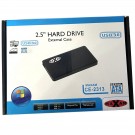Maxam USB 3.0 Aluminium 2.5'' SATA External Hard Drive Enclosure - Black