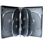 10 WAY DVD Storage Cases (Black) - 4 BOX