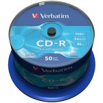 Verbatim 43351 Extra Protection 52x Speed 80min CD-R - 50 TUB