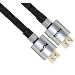 VCOM HDMI 1.4 (M) to HDMI 1.4 (M) Nylon Braided Aluminium Headed Professional Display Cable - 3 Metre