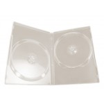 DOUBLE CLEAR Standard DVD 14mm Storage Cases - 10 BOX