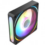 CiT Pro Lightning 120mm Three-Sided Infinity ARGB Black 3pin PC Cooling Fan