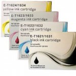 Epson T-1631-1634 - 4 Cartridge Compatible Ink Set for WorkForce WF-2010W, 2510WF etc -T1636