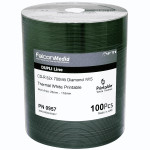 FalconMedia Pro CD-R  Diamond  52x FTI 700MB W/S Dupli-Line Thermal White Printable Spindle 100