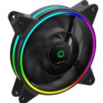 GameMax Razor 12cm Rainbow ARGB Fan RTB 3pin M&F Aura Header 3pin / 4pin Power