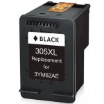 High Capacity Remanufactured Hewlett Packard 305XL BLACK Cartridge