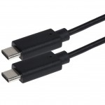 MAXAM USB Type-C to Type-C Sync and Charge Cable - Black - 1.0m
