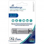 MediaRange MR935 16GB USB3.0 Combo Flash Drive with USB Type-C Plug