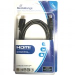 MediaRange 4K / UHD HDMI to HDMI High Speed Cable with Ethernet, Gold-Plated Contacts, 18 Gbit/s Transfer Rate - 1.8m
