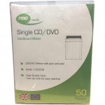 Neo Media Cardboard Single Peel & Seal CD / DVD Disc Mailer - 50 PACK