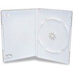 FlexiBox Single WHITE Premium Quality DVD 14mm Storage Cases - 50 BOX