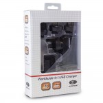 Sumvision 4+1 USB Worldwide Charger 40W(2.4A*2+1.0A*2+Micro USB) with all plugs + 1x Micro USB