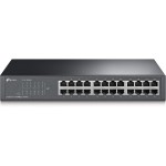TP-Link TL-SF1024D 24-Port 10/100Mbps Ethernet Switch, 13-inch Rack-Mount/Desktop, Steel Case