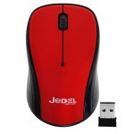 Jedel W920 1000 DPI Nano USB Wireless Optical Mouse - Red / Black