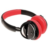 Dynamode DH-01BT-RD Bluetooth Headphones Ideal for Smartphones and Tablets - RED