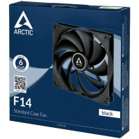 Arctic F14 14cm Case Fan, Black, 9 Blades, Fluid Dynamic, 3-Pin Connection