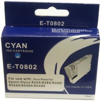 Epson E-T0802 Compatible Ink Cartridge - CYAN