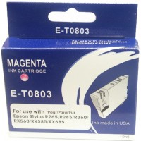 Epson NEW BLUE BOXED E-T0803-V.4 Compatible Ink Cartridge (MAGENTA) - R265, R285, R360, RX's etc.