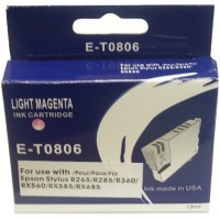 Epson NEW BLUE BOXED E-T0806-V.4 Compatible Ink Cartridge (LIGHT MAGENTA) - R265, R285, R360, RX's etc.