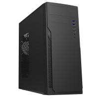 CiT Classic Black Midi ATX Case With 500w PSU