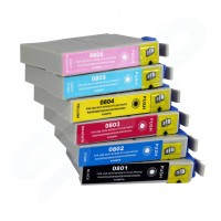NEW Epson PLUS - R265, R360, RX560 BOXED SET (6 Cartridges 801 - 806) - WORK ON ALL !