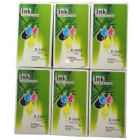 Compatible Epson E-2431 to E-2436 SET of 6 Cartridges for Expression Photo XP-750, XP-850/860/950/960- E2428