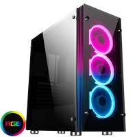 Game Max Eclipse RGB Midi Gaming Case With Tempered Glass Side Panel