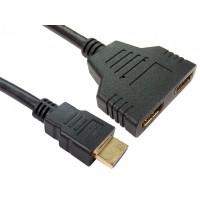 NEWlink 35cm HDMI Male to 2x Female Socket HDMI Splitter Cable